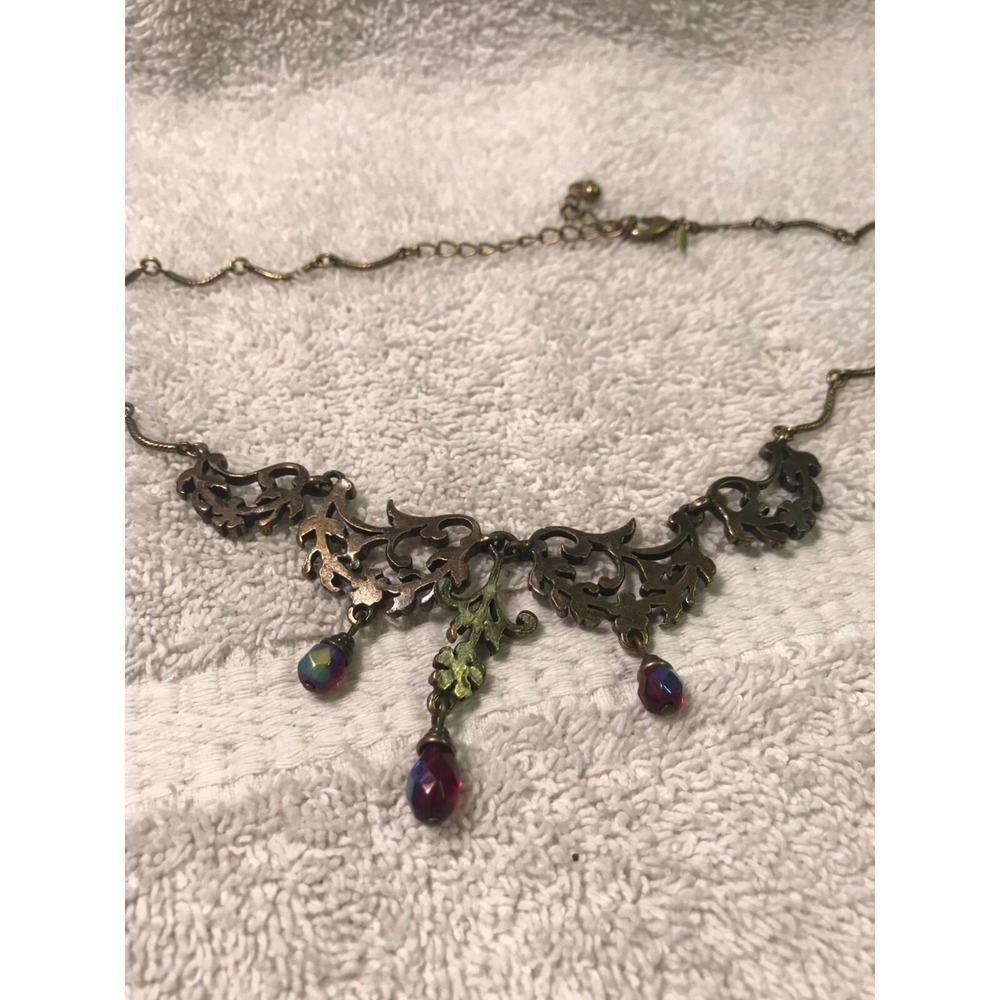 Vintage Scroll Necklace & Earring Giftset By Avon - Picture 12 of 16